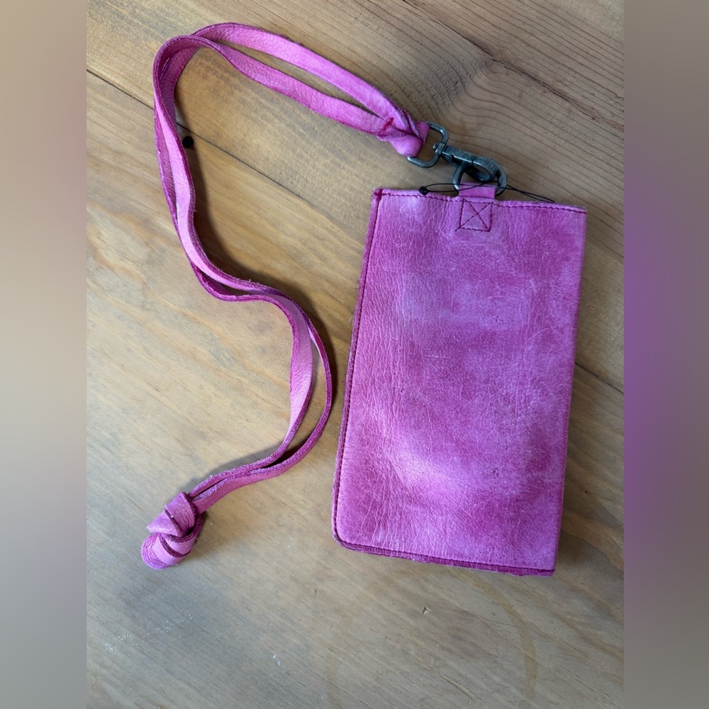 Free People Bright Lights Leather Wallet -Wristlet